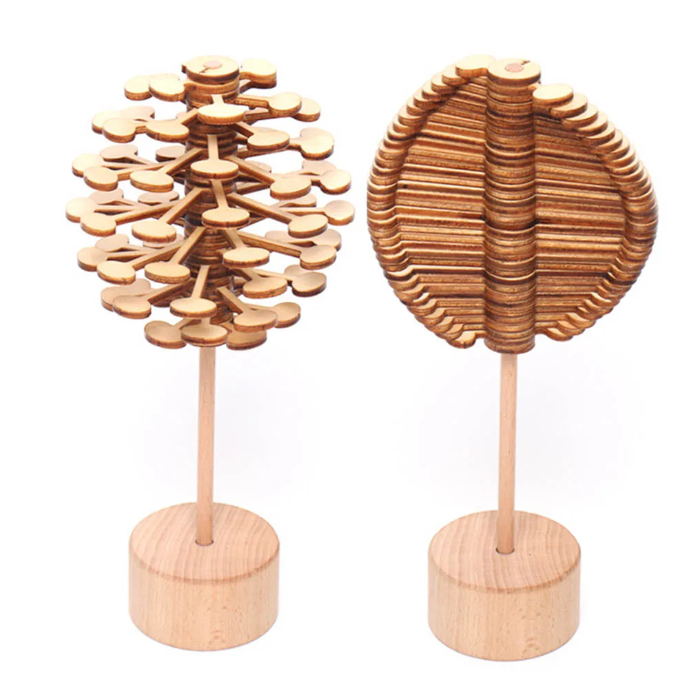 Деревянная волшебная палочка вертолет игрушка для снятия стресса вращающийся