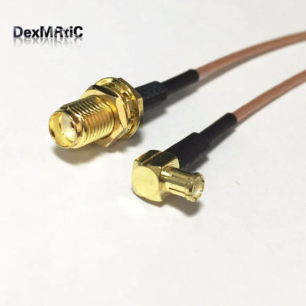 1 шт. НОВЫЙ SMA Гнездовой гаечный переключатель MCX штекер под прямым углом RF coax