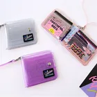 Прозрачный кошелек для карт из ПВХ с блестками, дамская сумочка на шею, чехол на ремешке, милый Блестящий Прозрачный кошелек для фотографии, маленький пластиковый женский кошелек