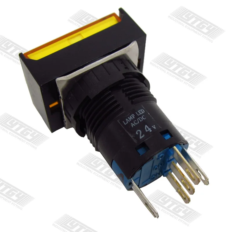Кнопка нажимной [SA]Japan и the spring IDEC 16 мм круглая самосброс AL6M / HM 1a1b DC24V -- 10 шт./лот |