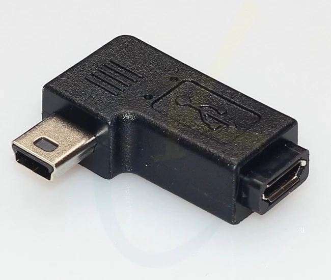 20 шт./лот угловой мини-адаптер USB папа-USB Мама под углом 90 градусов | Компьютеры и