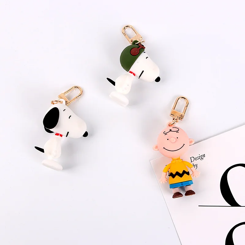 Новинка 2019 брелок с милым мультипликационным принтом Charlie Brown для девушек