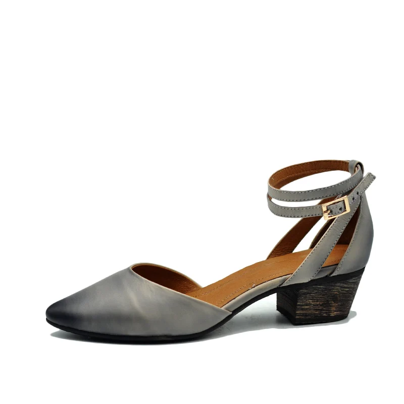 

Careaymade-original spring new style European&American retro shoes,pure handmade shoes,with real leather Baotou women's shoes