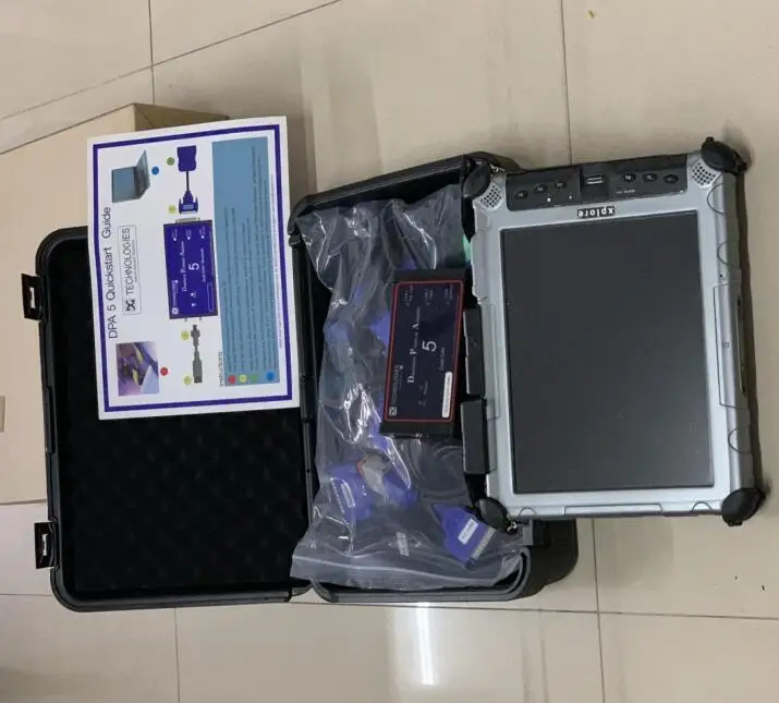 Diesel Truck Diagnostic Scanner Dearborn Dpa5 without Bluetooth Software with Laptop Xplore Ix104 c5 Tablet Cables Full Set | Автомобили и