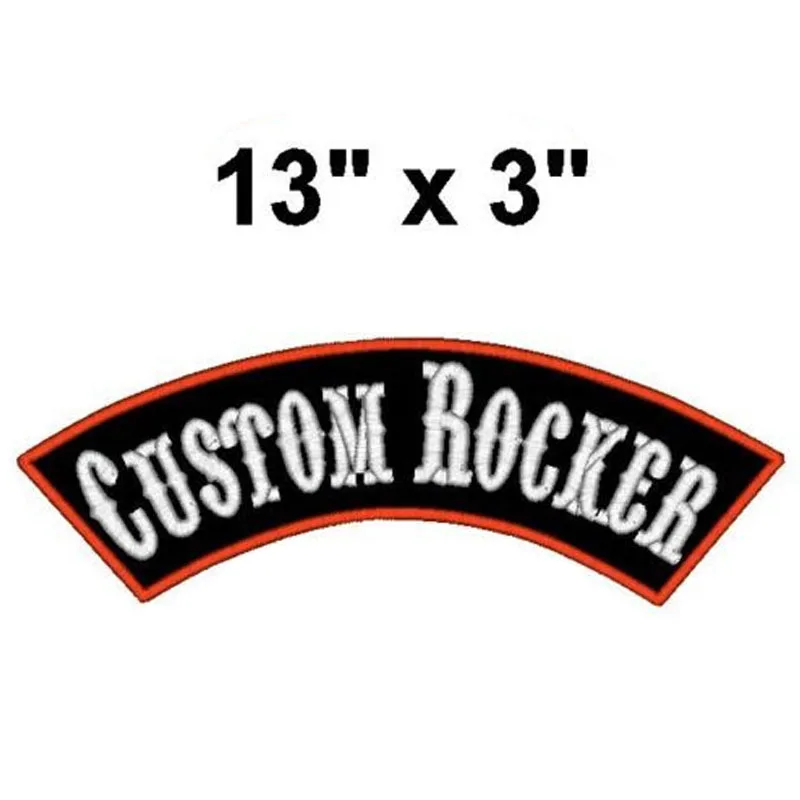 1 сделай сам вышитая нашивка с именем рокера задняя бирка для мотоциклиста 13