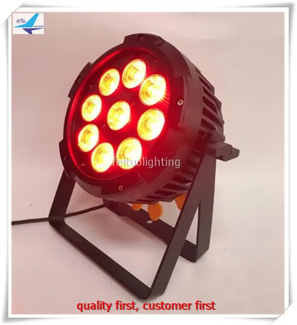 (12 в партии) 9x12 Вт rgbwa uv 6 1 питание от аккумулятора открытый wifi LED PAR Wash