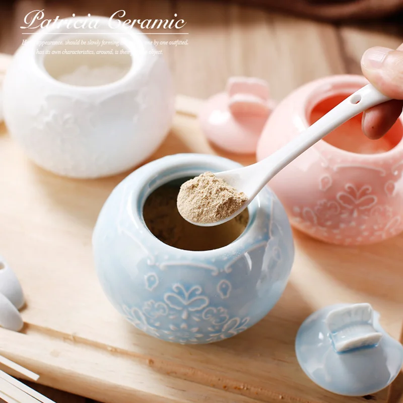 Керамический костяной чайник из Китая набор сахарных горшков (3 шт.) с