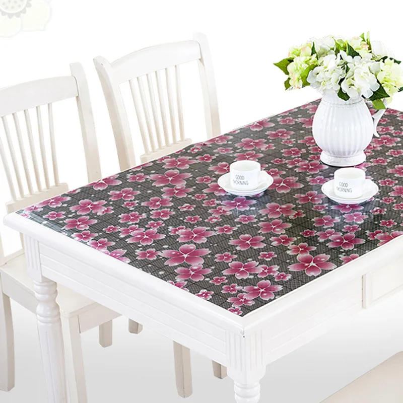 HAZY KALAMENG Pastoral PVC Table Cloth Coffee Pad Tablecloth Waterproof Anti-scalding Anti-oil Soft Glass for Kitchen | Дом и сад