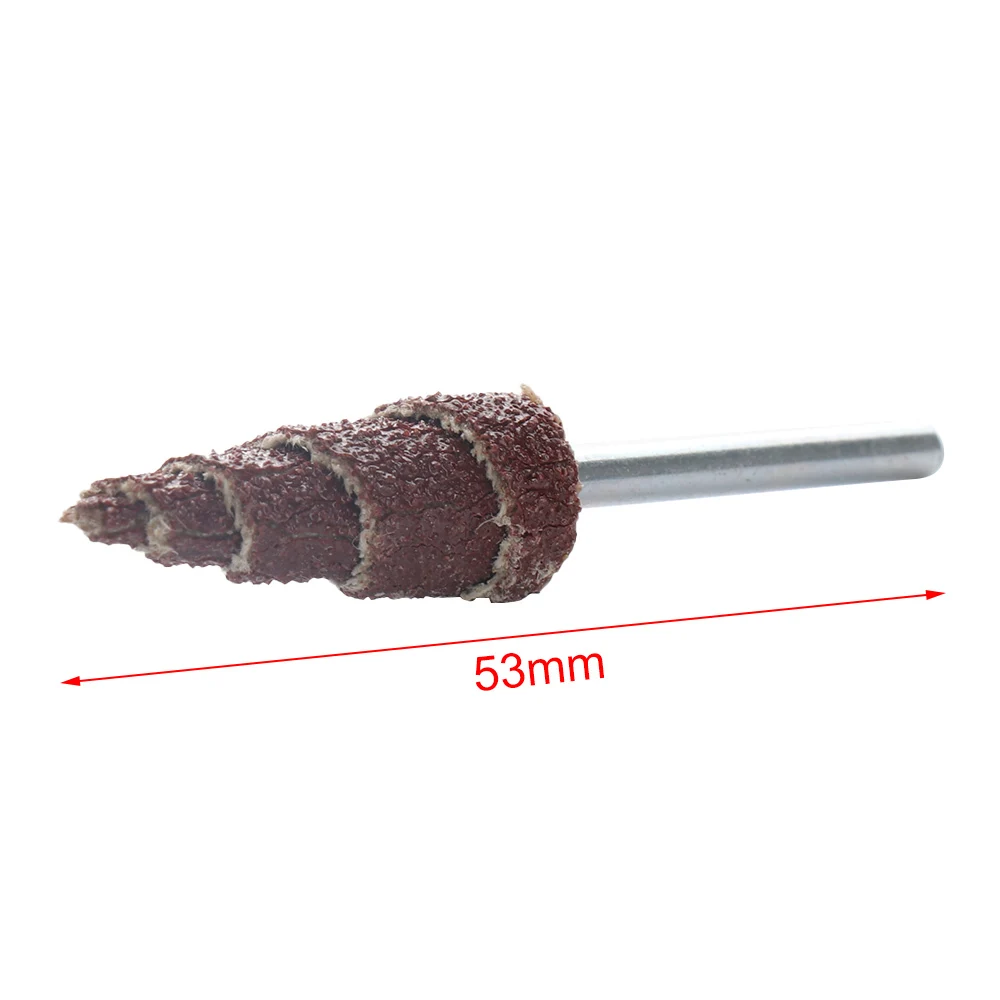 

10pcs 10MM Long Cone Deburring Flap Sanding Polishing Wheel for Rotating Tool