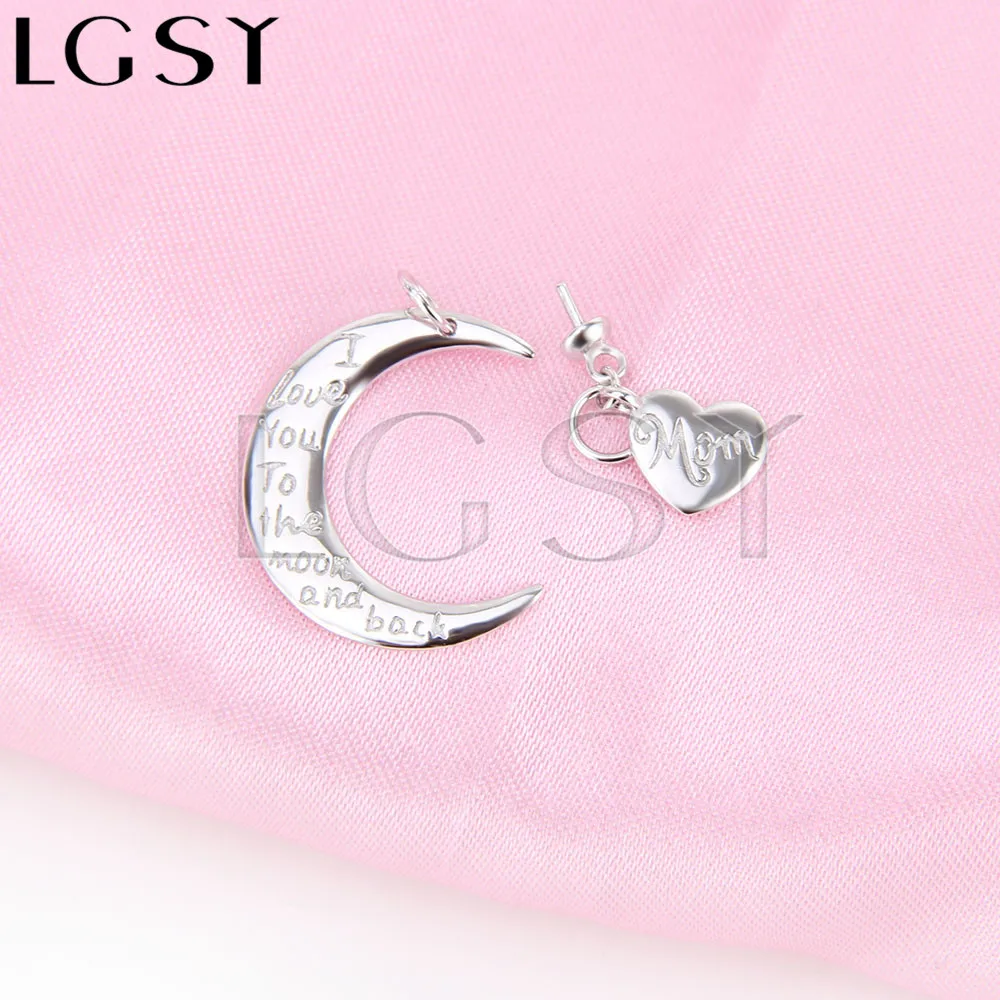 wholesale Heart and Moon Shape Pendant Fittings 925 sterling silver pearl pendant fitting 3pcs | Украшения и аксессуары