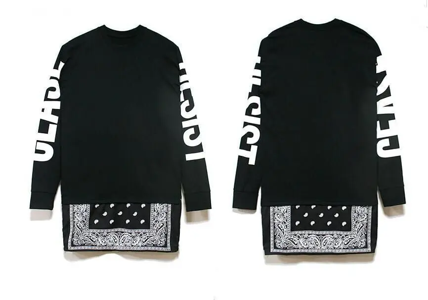 long sleeve t shirt men t-shirt hip hop 