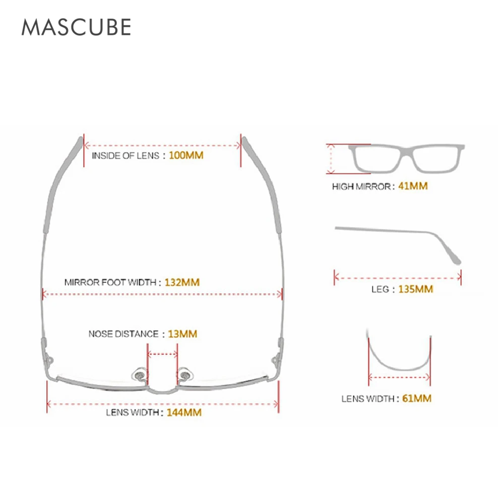 MASCUBE UV400 Мужские очки тактические охотничьи Пешие прогулки Спорт на открытом