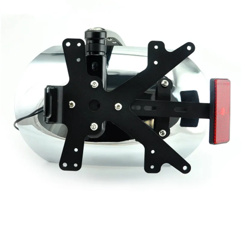 Кронштейн для заднего крыла мотоцикла брызговик со светодиодным номерным знаком