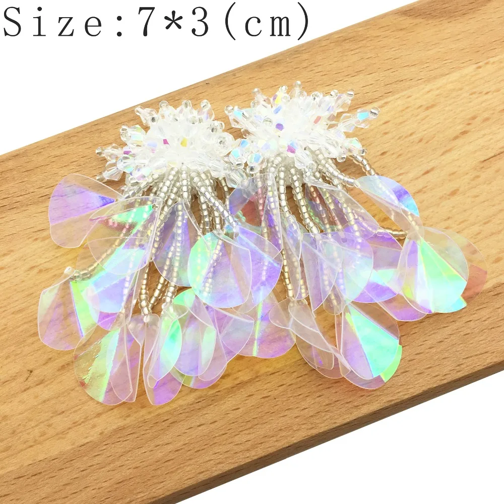 CHENGRUI F70 80mm.patches sequins patches for clothing clothes loose diy craft material 1pcs/bag | Дом и сад