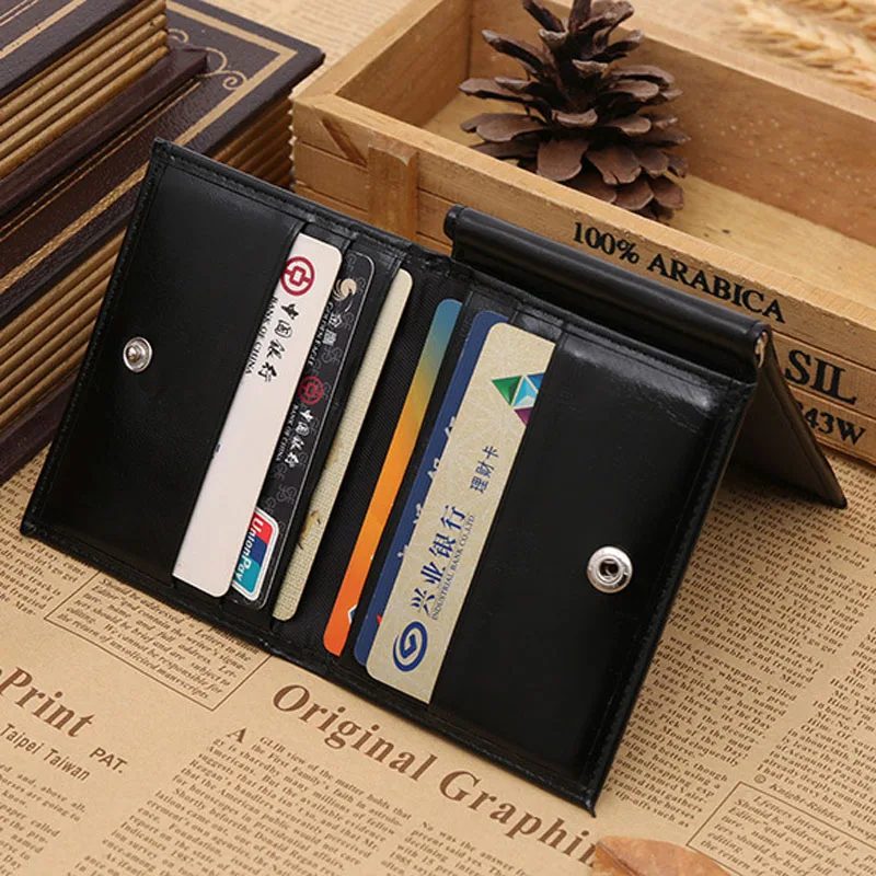 Новый брендовый Роскошный деловой мужской кошелек с зажимом для денег