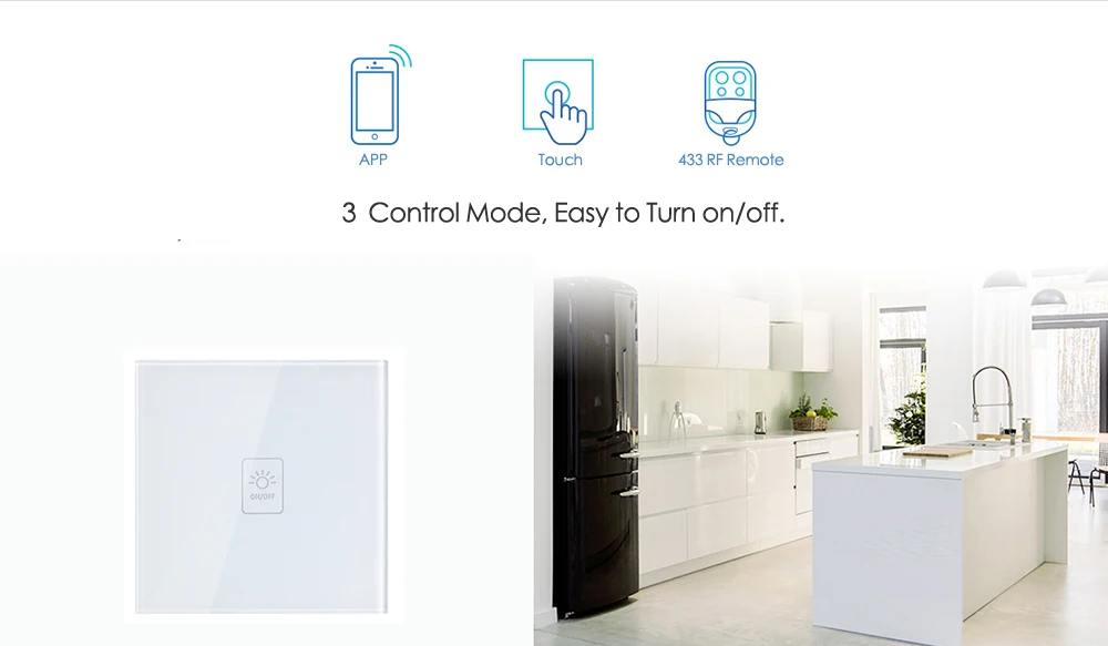 Tuya Smart EU WiFi светильник, переключатель, умная стеклянная панель, настенный переключатель RF433, интеллектуальное приложение для жизни, Голосовое управление с Alexa Google Home IFTTT