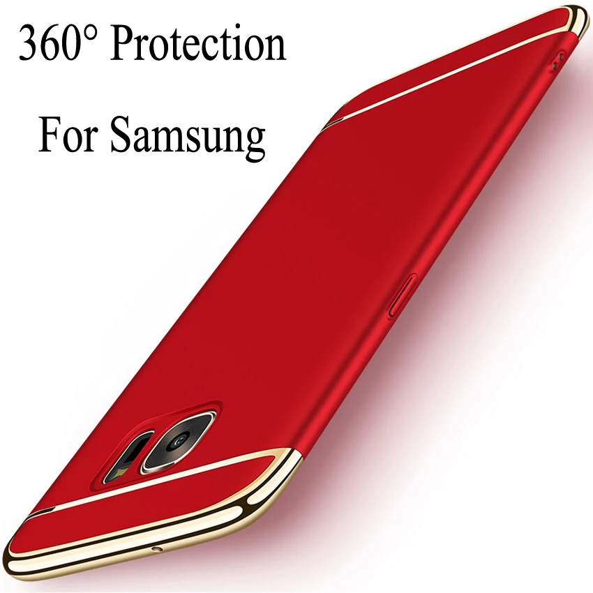 HereCase360 градусов противоударный чехол для samsung Galaxy S8 S7 S6 Edge J5 J7 A5 A7 Note5
