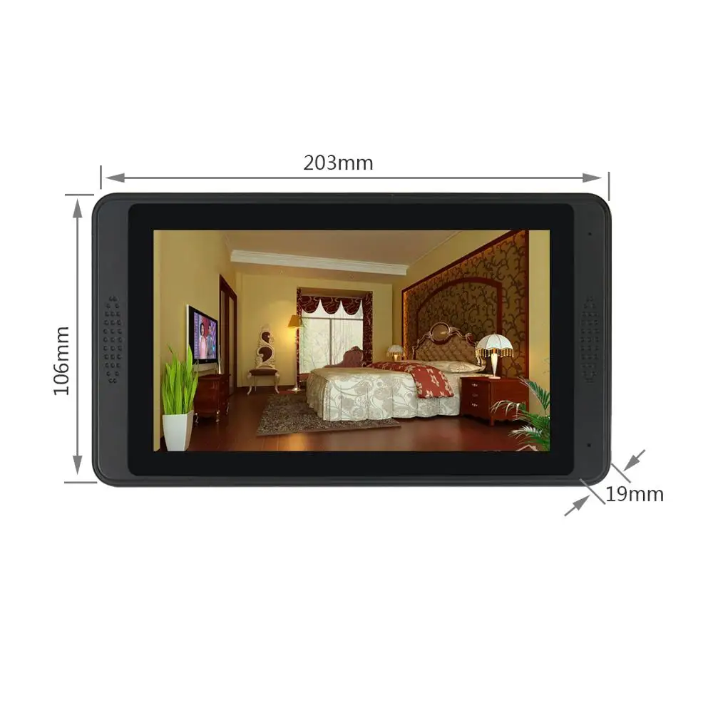 smartyiba 7 inch wired wifi fingerprint video door phone doorbell intercom system with door access control system free global shipping