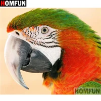 homfun full squareround drill 5d diy diamond painting parrot embroidery cross stitch 5d home decor a16398