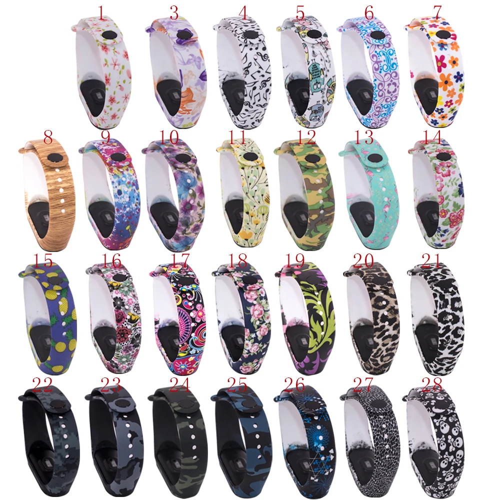 1Pcs 27 Colors Outdoor TPU Replacement Pedometers Band Strap For Xiaomi 3 Accessories | Спорт и развлечения