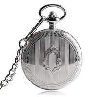 top sales silver steampunk skeleton automatic mechanical pocket watch with chain erkek kol saati watches men unisex gifts clock