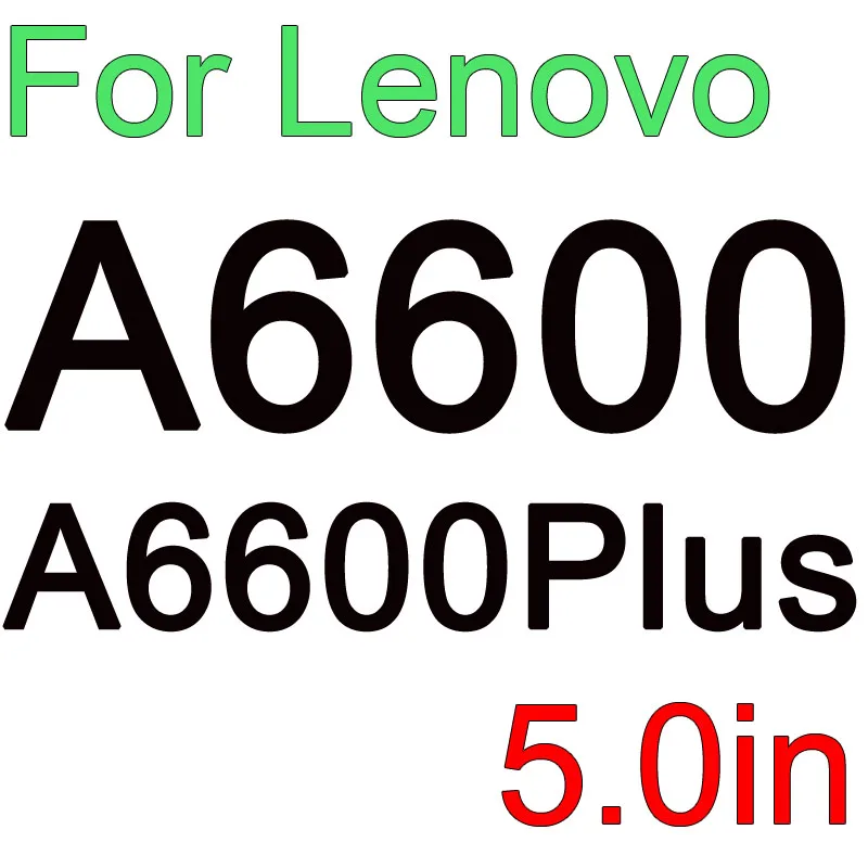 С уровнем твердости 9H закаленное Стекло Экран Защитная пленка для lenovo Vibe C Z90 C2 S90 K3 K4 K5 плюс K6 Мощность Примечание A6010 P70 A2010 A5000 P2 чехол - Цвет: A6600