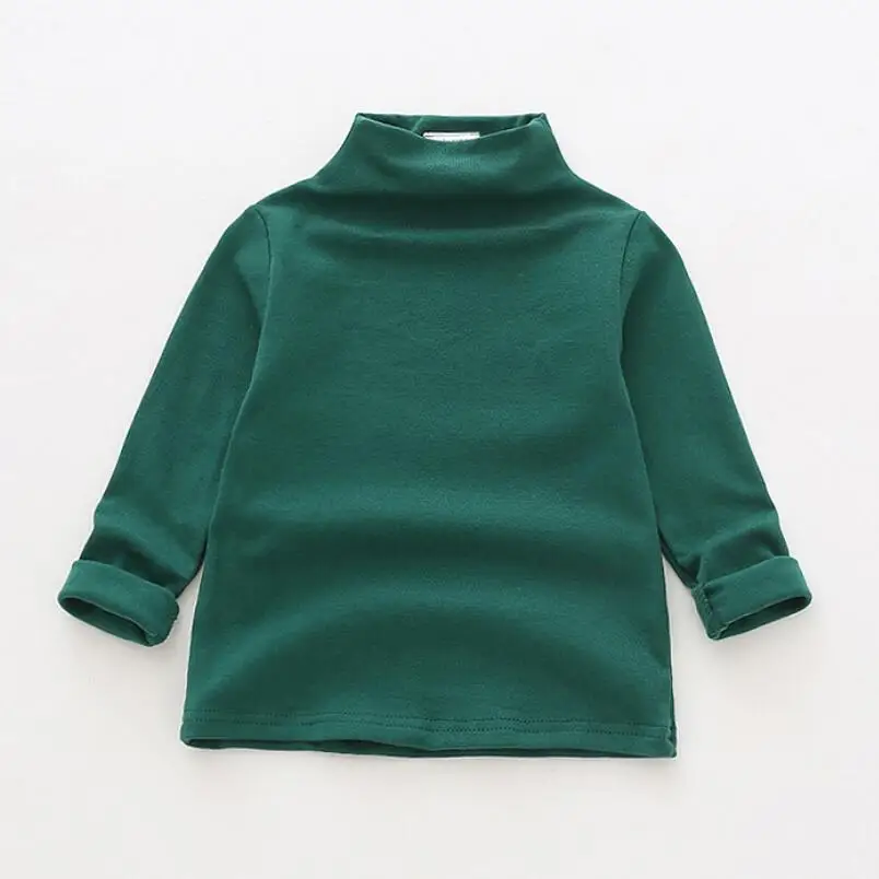 Рубашки для девочек на сезон весна осень зима 2018 однотонная хлопковая Детская