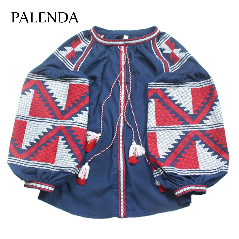 Новинка 2017 мягкая широкая хлопковая блузка с вышивкой в стиле бохо традиционный