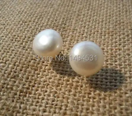 Жемчужные украшения оптом белые серьги из натурального пресноводного жемчуга