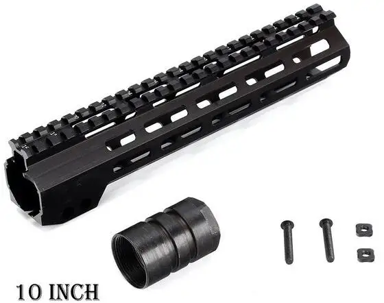 MIDG-10CUN " 9" 1" 12" 13," 15" 1" дюймов AR15 поплавковая M-LOK Keymod Handguard для охотничьей тропы тактический прицел крепление w стальная гайка - Цвет: MIDG-10CUN