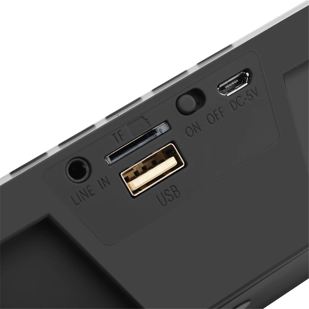 FM Радио звуковой ящик аудио Blutooth сом мини музыкальная светодиодный LED