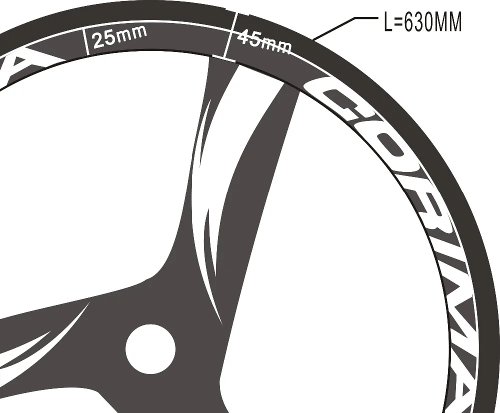 24 шт. = 2 колеса/набор наклейки на колеса дорожного велосипеда 700c|stickers bike|decal
