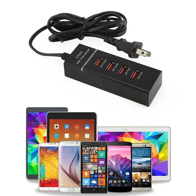 Универсальное сетевое зарядное устройство с вилкой Стандарта США ЕС