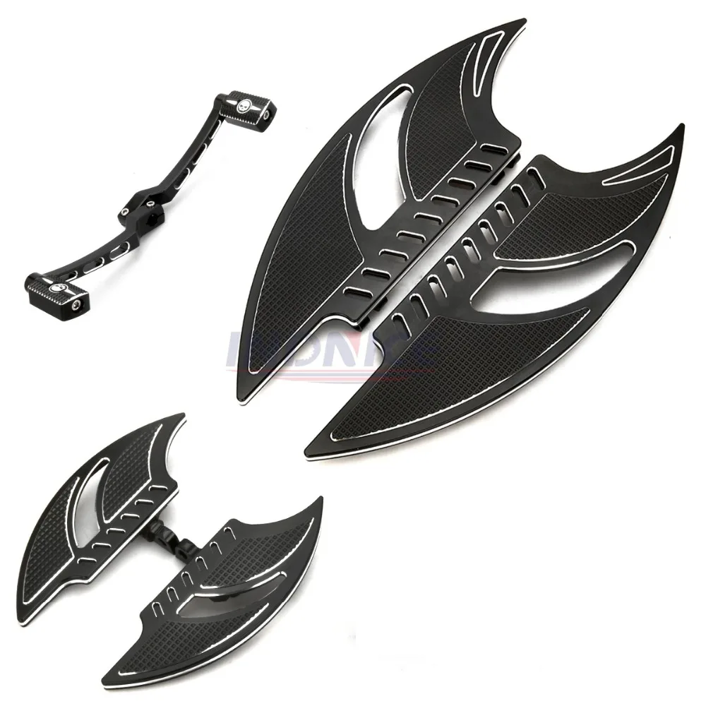 

Motorcycle blade Driver floorboards for harley Electra glide FLHT footrest for softail FXST passenger pegs Toe Heel Shift Lever