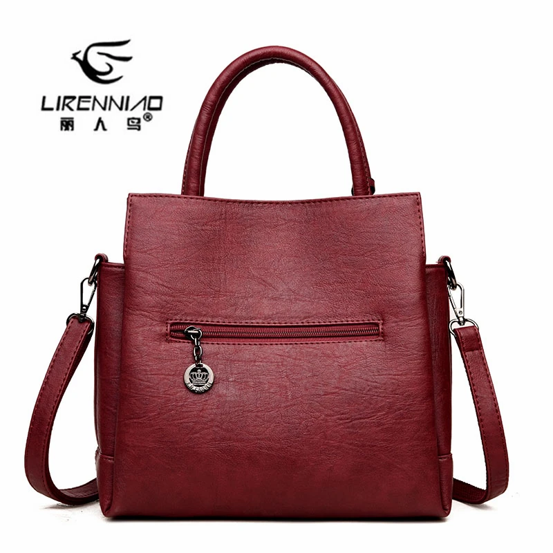 LIRENNIAO Fashion Handbag Women Crossbody Bag NEW Plaid PU Bolsas Femininas Luxury Handbags Bags Designer Sac Casual Tote | Багаж и сумки