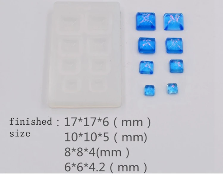 1 шт. треугольная и квадратная форма из силиконового кристалла сделай сам