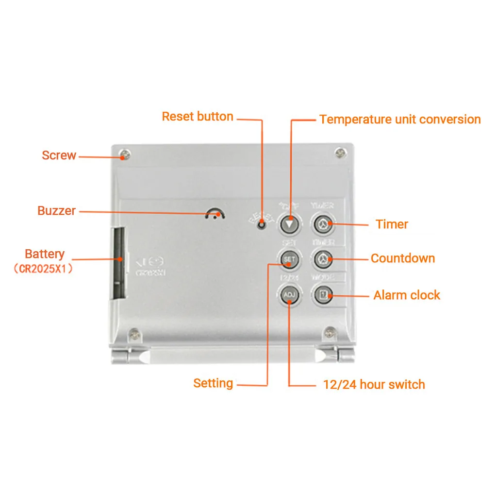 Низкая цена цифровой ЖК дисплей Метеостанция Складная Дата Настольная