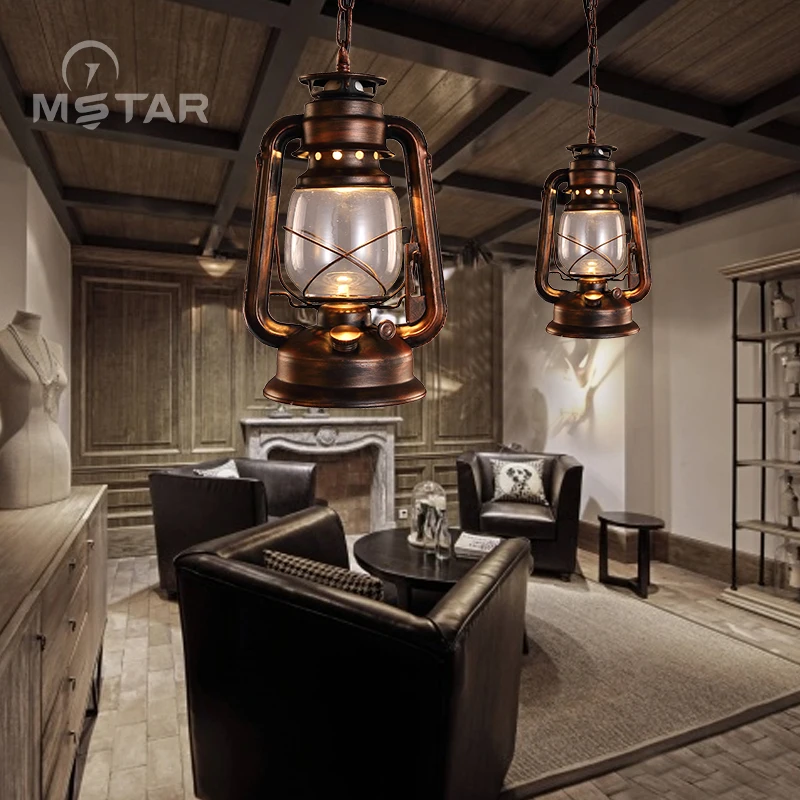 Европейский классический Керосиновый Фонарь бронзового цвета в стиле ретро