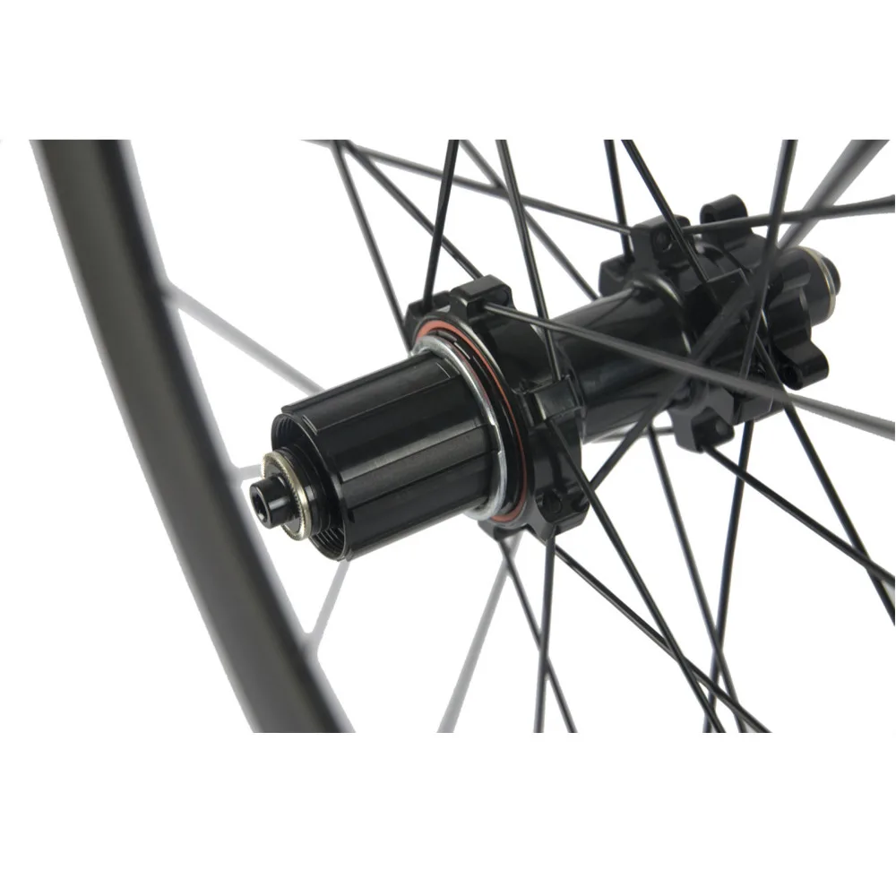 700C Carbon Fiber Cyclocross 50mm Clincher Road Bike Disc Brake Hubs 23mm Width Bicycle Wheel 3K matte Tubular | Спорт и развлечения