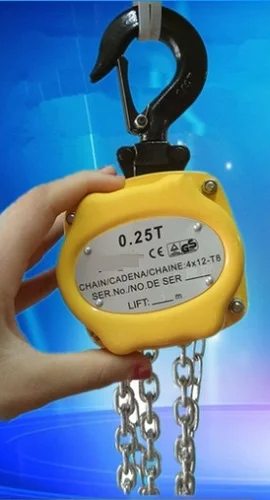 Мини подъемная цепная таль 0 25 тонх3 м сертификат CE ручной цепной блок подъемный
