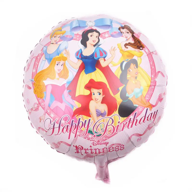 Figure balloon TSZWJ Новинка 18-дюймовые принцессы из мультфильма для девочек; серия алюминиевый шар праздничное украшение для вечеринки, свадьбы, декоративный шар - Цвет: Figure balloon