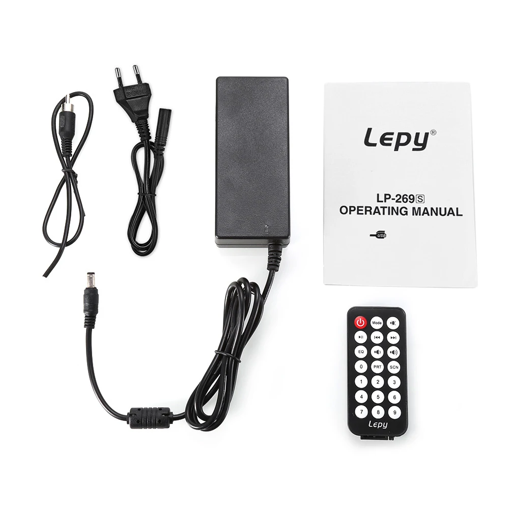 Lepy LP-269S HiFi Цифровой стерео усилитель США Plug 2 канала мощный звук Совместимость с