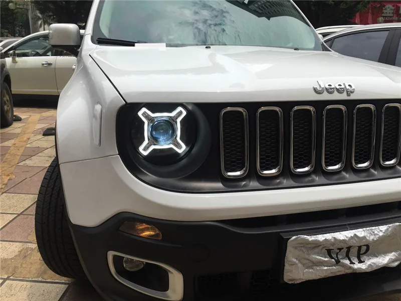 Автомобильный Стайлинг фар в сборе для JEEP Renegade фар светодиодный фары H7 ксеноновые линзы с DRL