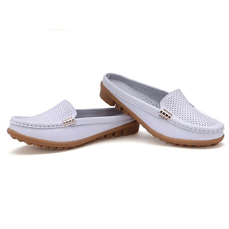 HOVINGE женская обувь на плоской подошве кожаная однотонная удобная повседневная с