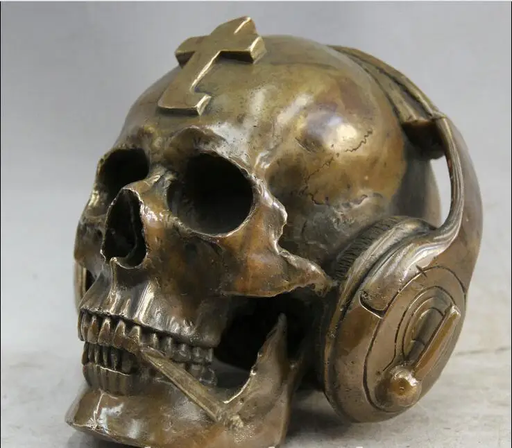 Бесплатная доставка 10 дюймов художественная бронзовая скульптура сигарета с