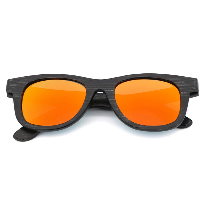 orange lens BerWer брендовые дизайнерские солнцезащитные очки для детей бамбуковые солнцезащитные очки для маленьких девочек очки для мальчиков Oculos - Цвет линз: orange lens