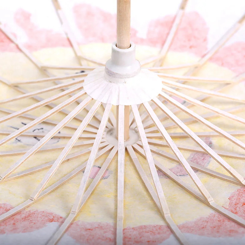 Chinese Style Blank DIY hand painted Oil Paper Umbrella for Children Project Art Decor Accessories Painted Decorative | Канцтовары для
