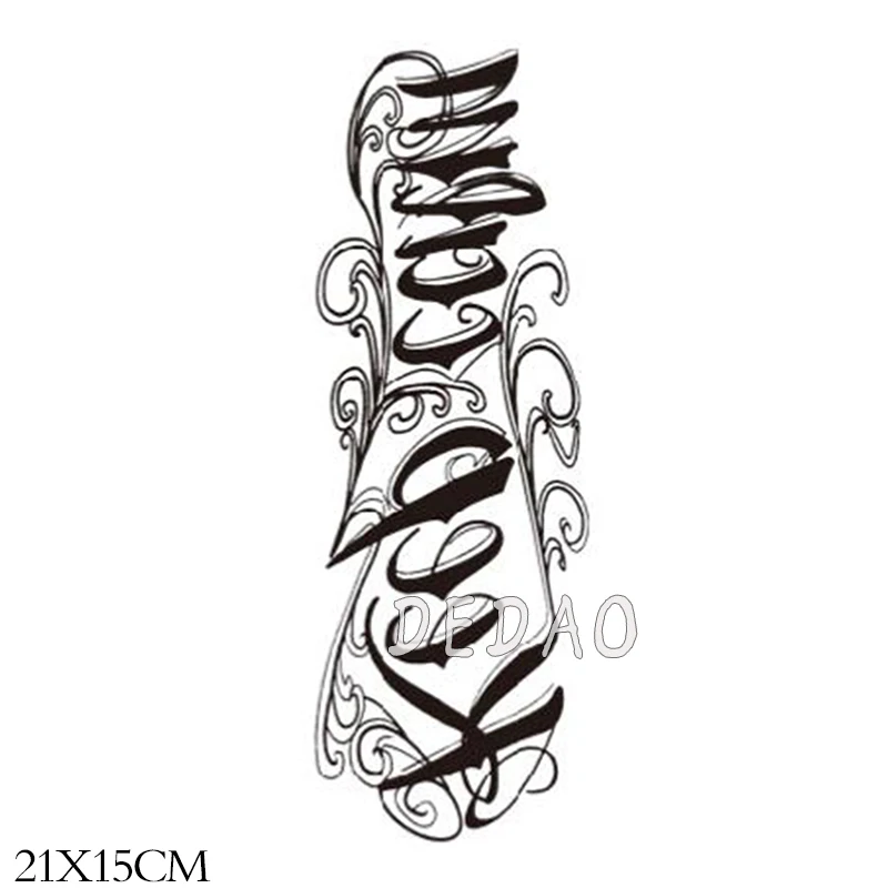 

Temporary Tatoo Fake Tattoo Sticker English Letter "Keep Calm" Tatto Tatouage Waterproof Tattoos Stickers For Men Women Girl
