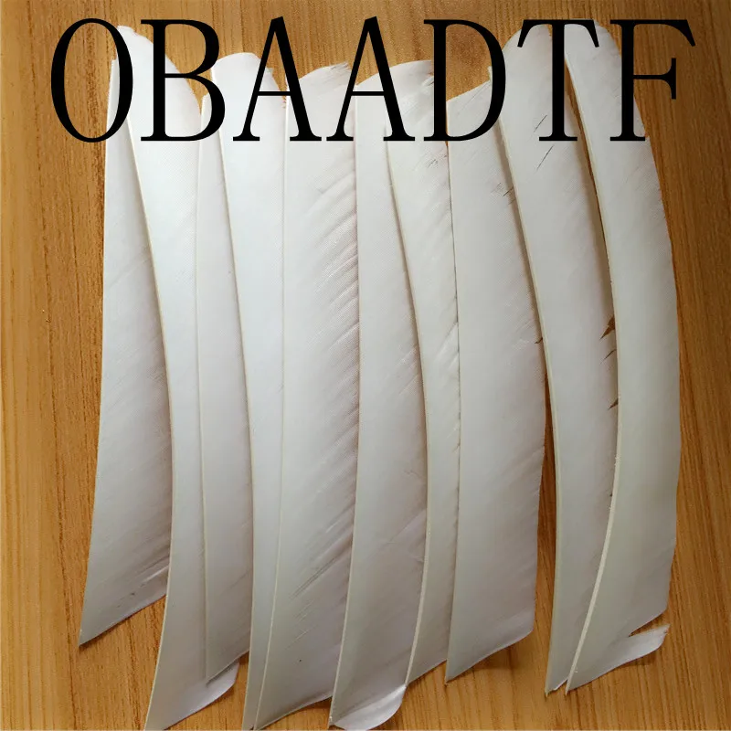 

50pcs White Full Length Real Turkey Feather For Archery Hunting And Shooting Arrow Fletching The New Listing
