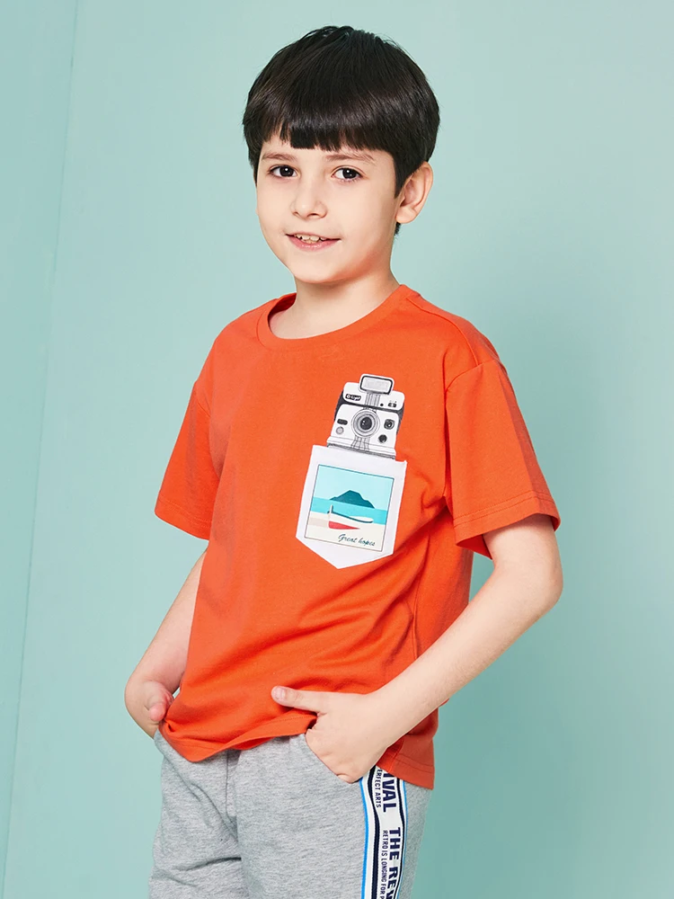 Balabala/футболка с рисунком для мальчиков Хлопковая мягкая повседневная одежда